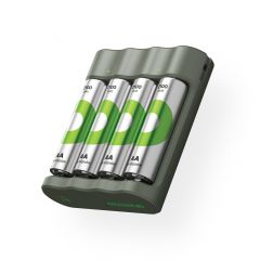USB batterijlader GP B441 4 x RECYKO AA 2100 mAh
